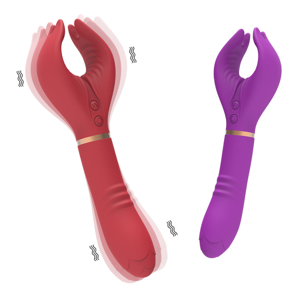 Magic Wand Vibrator Y-shaped Couple Sexy Breast G-Spot