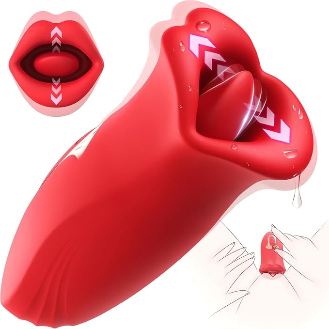 Tongue licking multi-frequency vibration bite licking mouth fun vibrator