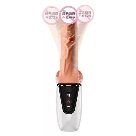 Retractable dildo female masturbation massager