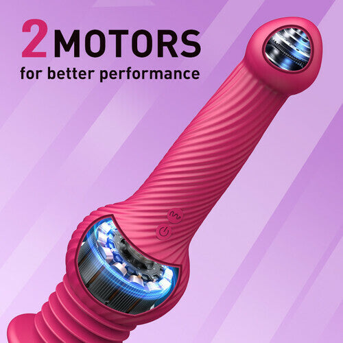 Knot Monster 10 Thrusting Vibrating Huge Dildo 9.25 Inch