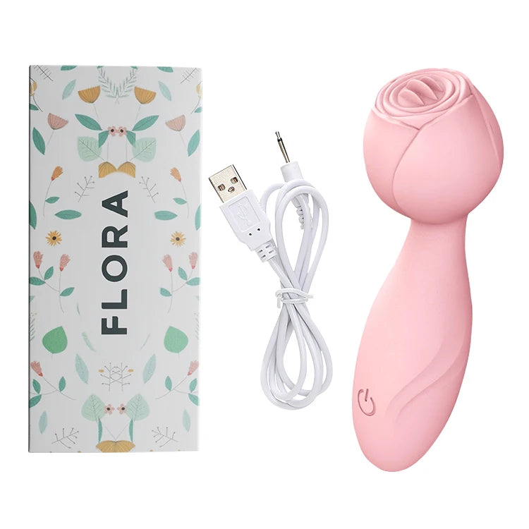 Pink Rose Tongue Clitoral Vibrator