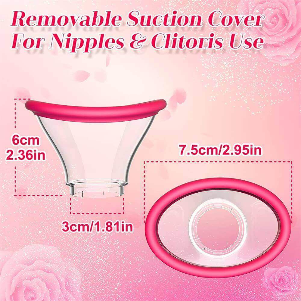 Rose Dual Action Vibrator: Licking & Suction Combined