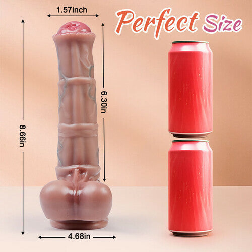 Heated dildo for female massage and masturbation