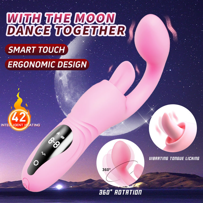 Half Curved Sweet Tongue G-Spot Heating Vibrator