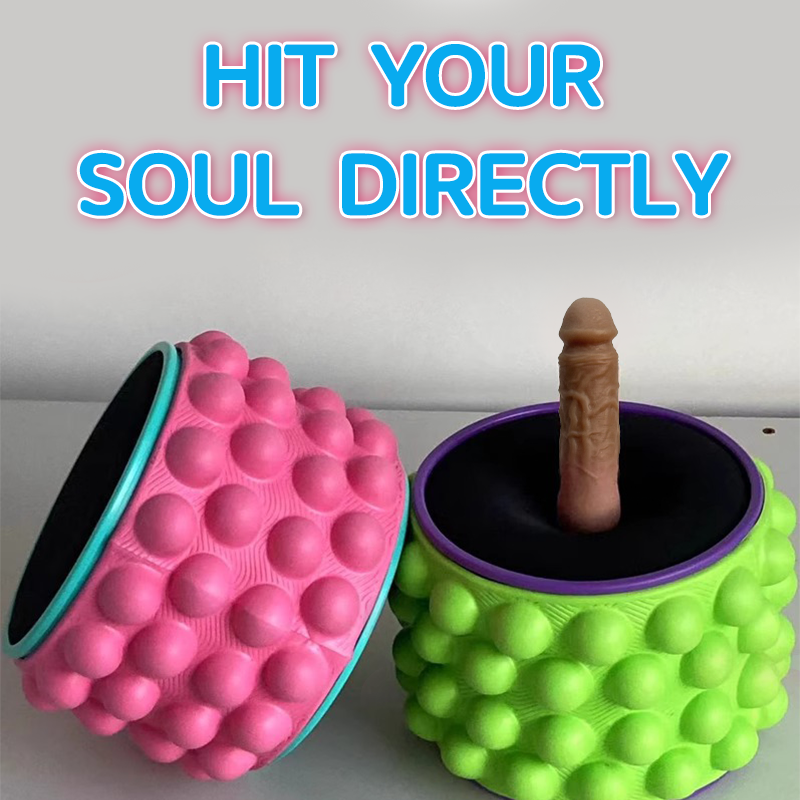 Yoga Wheel Yoga Ball Simulated Penis Sex Machine Relieve Fatigue