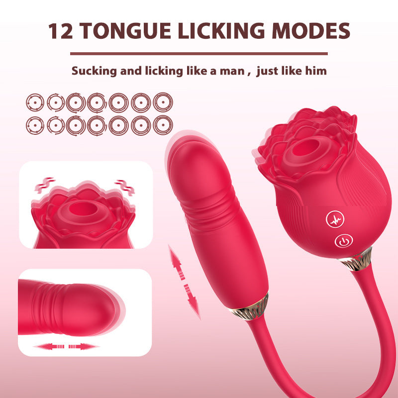 Rose sucking vibrator vibrator