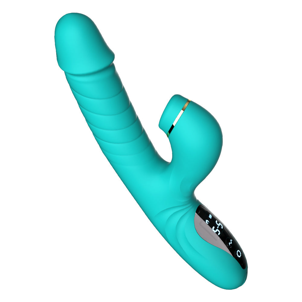 Stretch sucking Vibrating G spot AV Stick Penis Female Sex Masturbation Toy