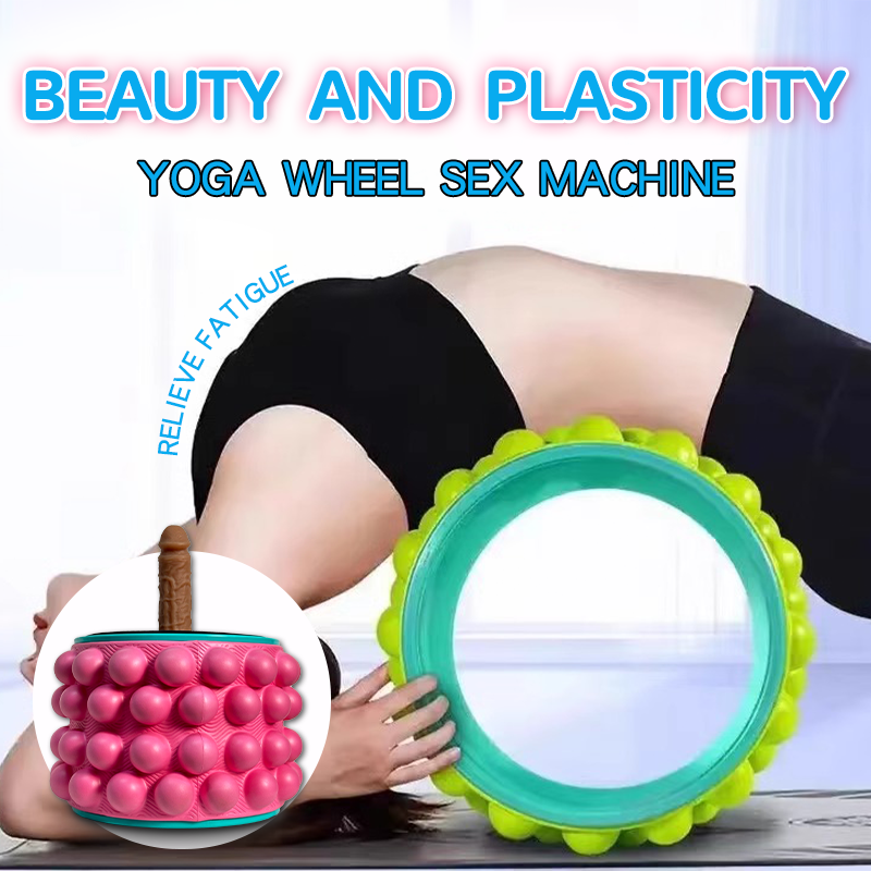 Yoga Wheel Yoga Ball Simulated Penis Sex Machine Relieve Fatigue