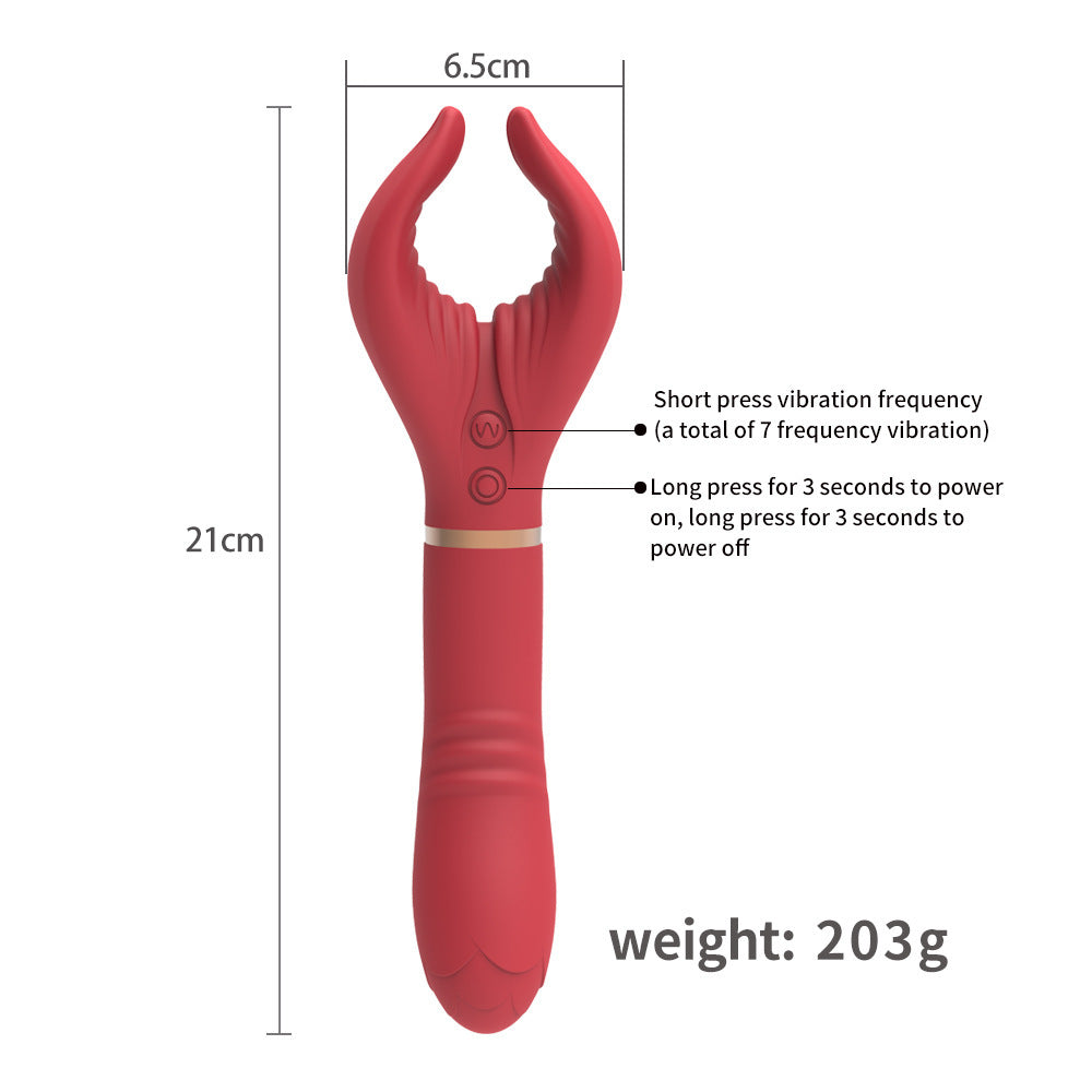 Magic Wand Vibrator Y-shaped Couple Sexy Breast G-Spot