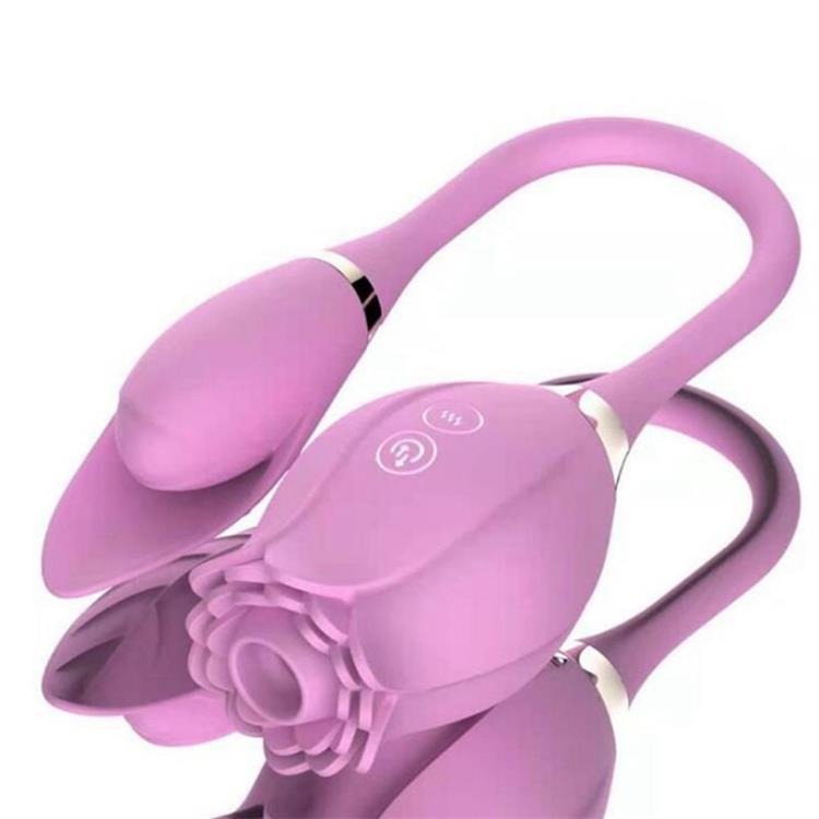 Rose vibrator for women sucking and licking sex toy