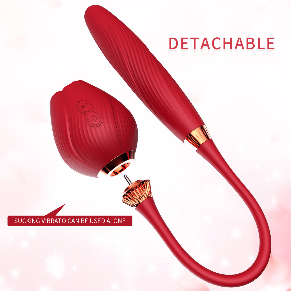 Rose vibrator fully automatic telescopic impact masturbation device