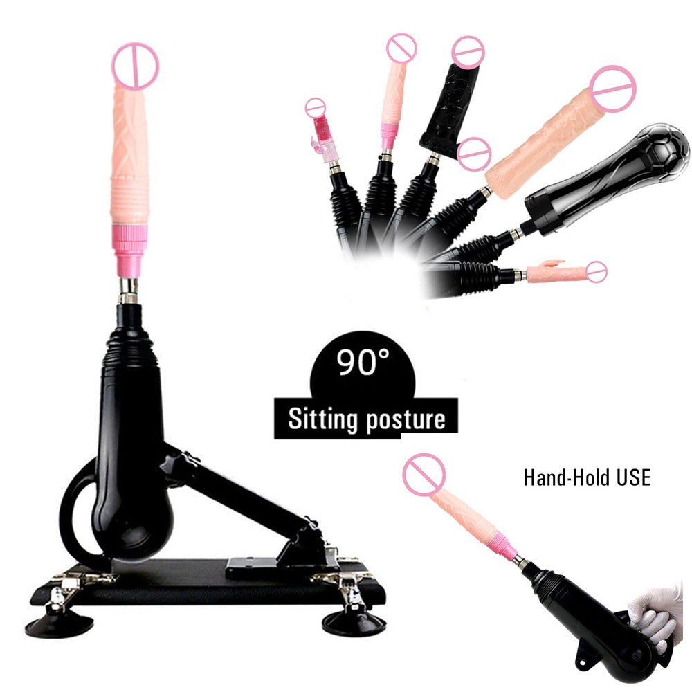 Automatic Sex Machine With Dildo Strong Motor Masturbator Black Love Machines