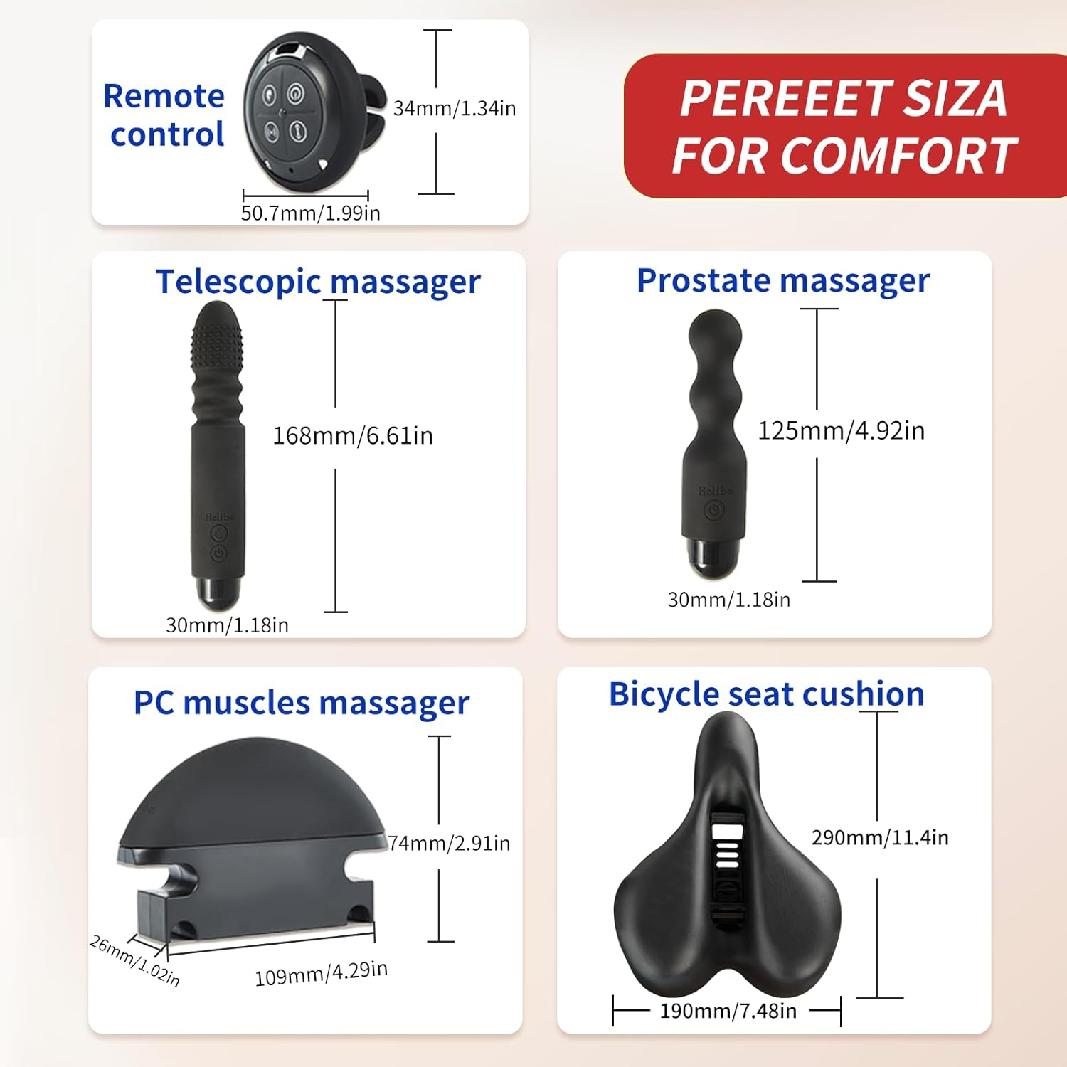 Helibo Sex Bike seat Cushion Automatic Sex Booster Adult Sex Toy