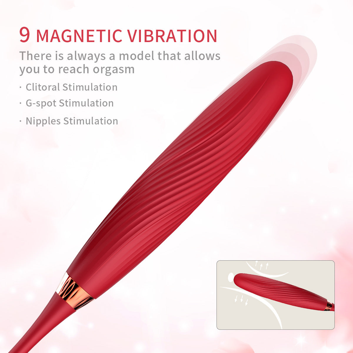 Rose vibrator fully automatic telescopic impact masturbation device