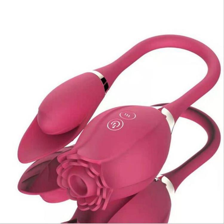 Rose vibrator for women sucking and licking sex toy