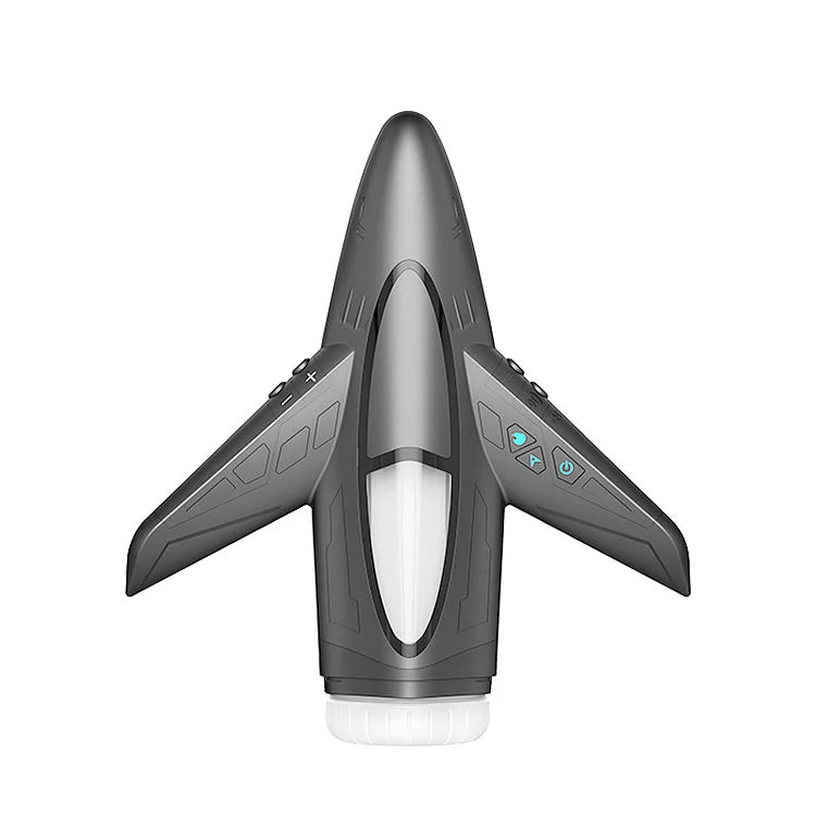 Jet Fighter Retractable Vibrating Heated Male Masturbator