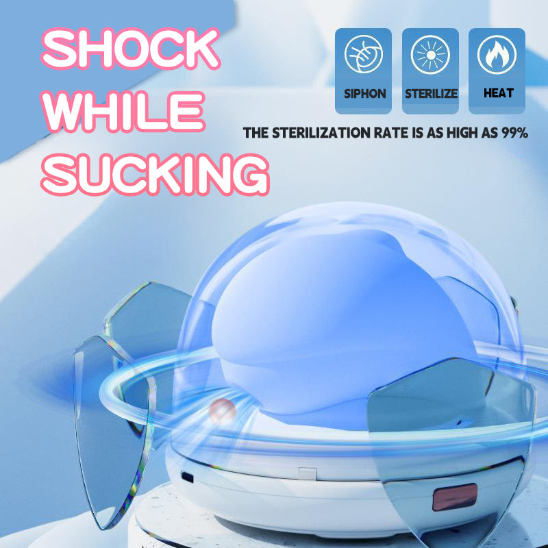 Dolphin Heating Sucking Vibrator With Sterilization Shell