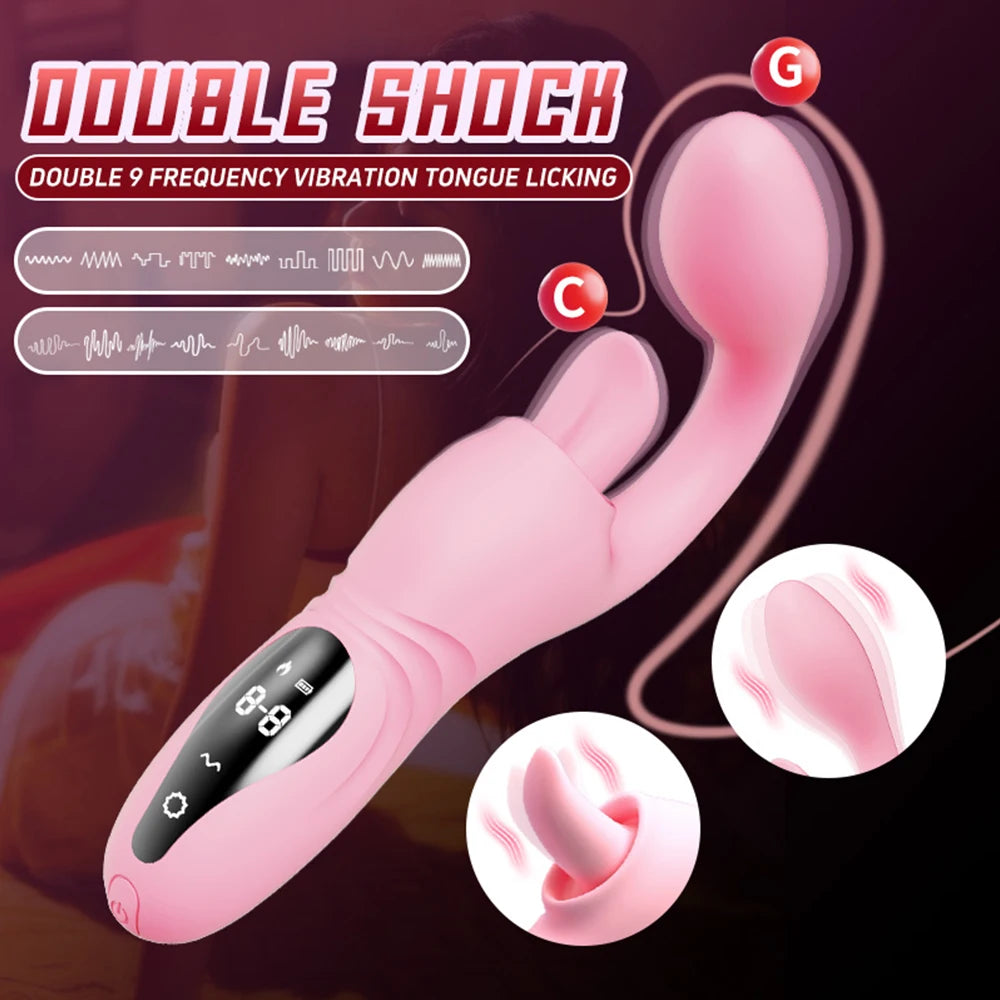 Half Curved Sweet Tongue G-Spot Heating Vibrator