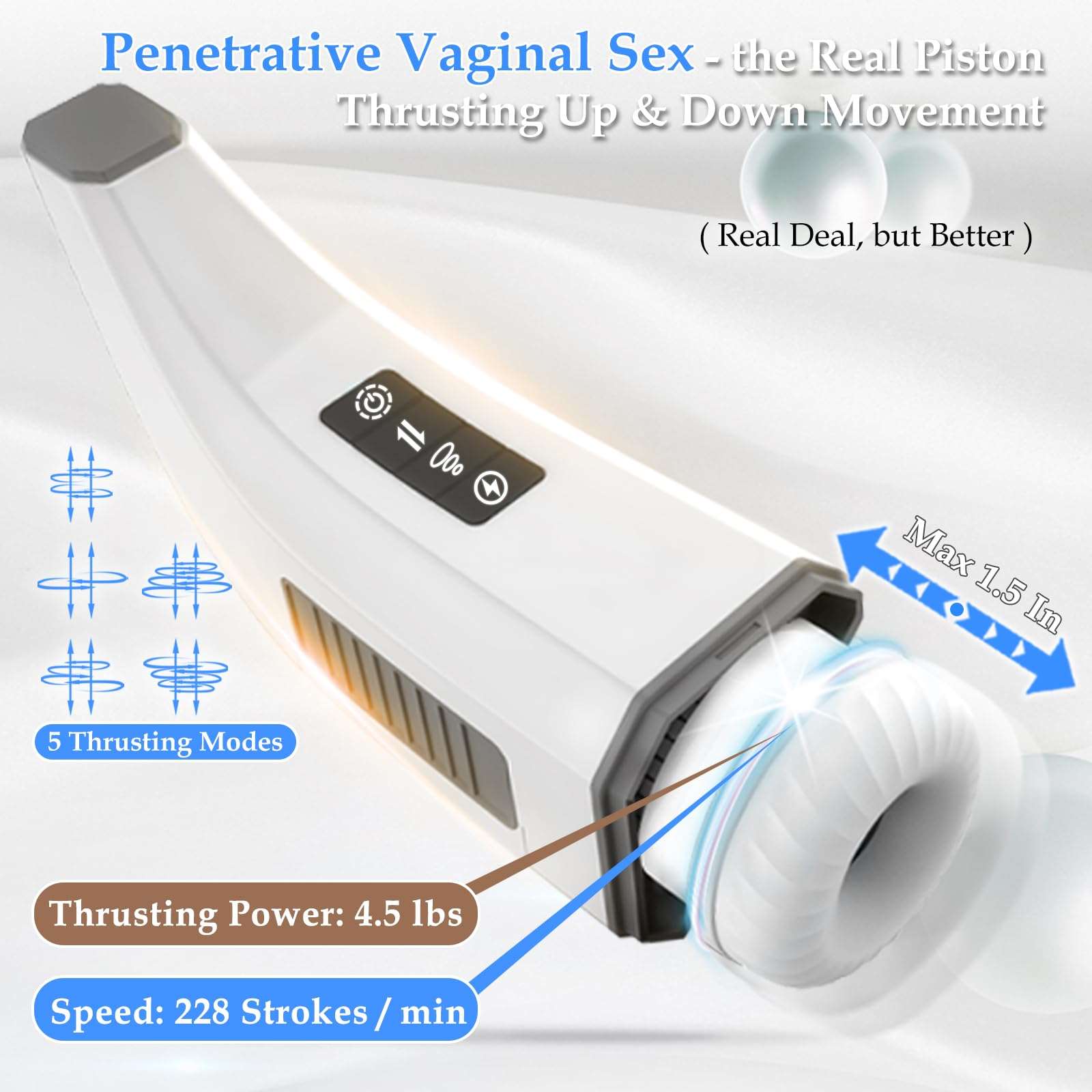 007-Ⅲ Penis 4D  Clip Suction Smart Real Voice Tongue Lick Male Masturbator Cup