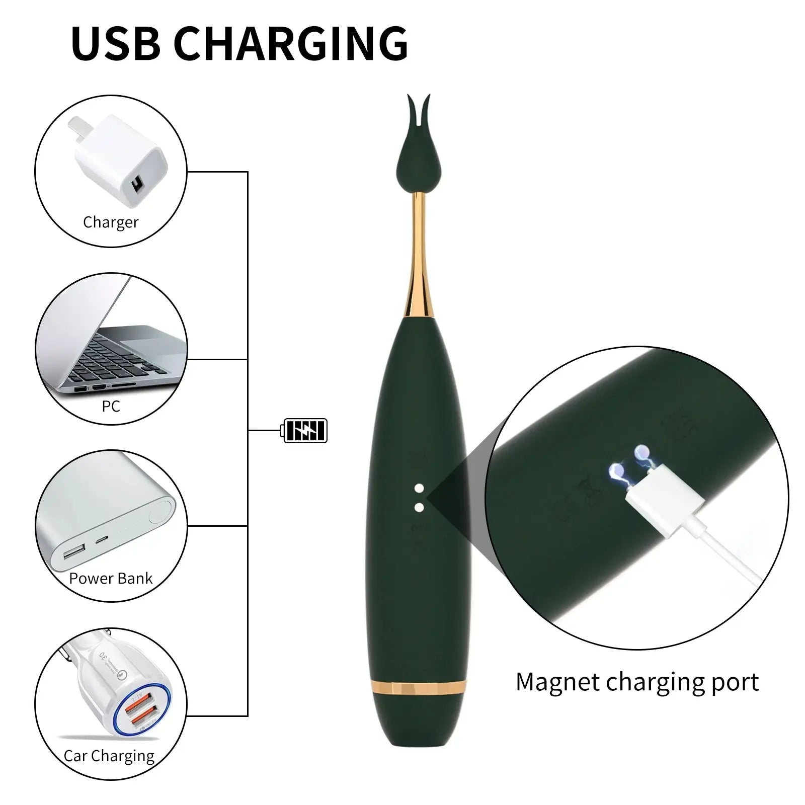 Powerful Clitoris Sucking Vibrator Pen G-spot Stimulator