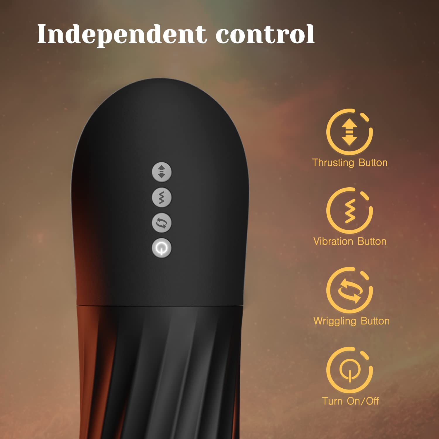 Rocket 3d Realistic Textured Electric Stroker With 5 Thrusting Rotating Modes