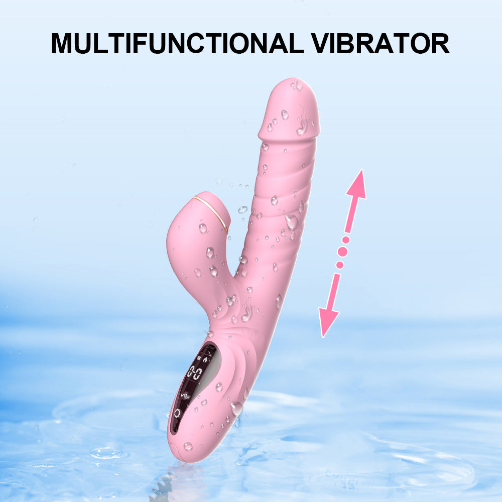 Suck Telescopic Heating Vibrator