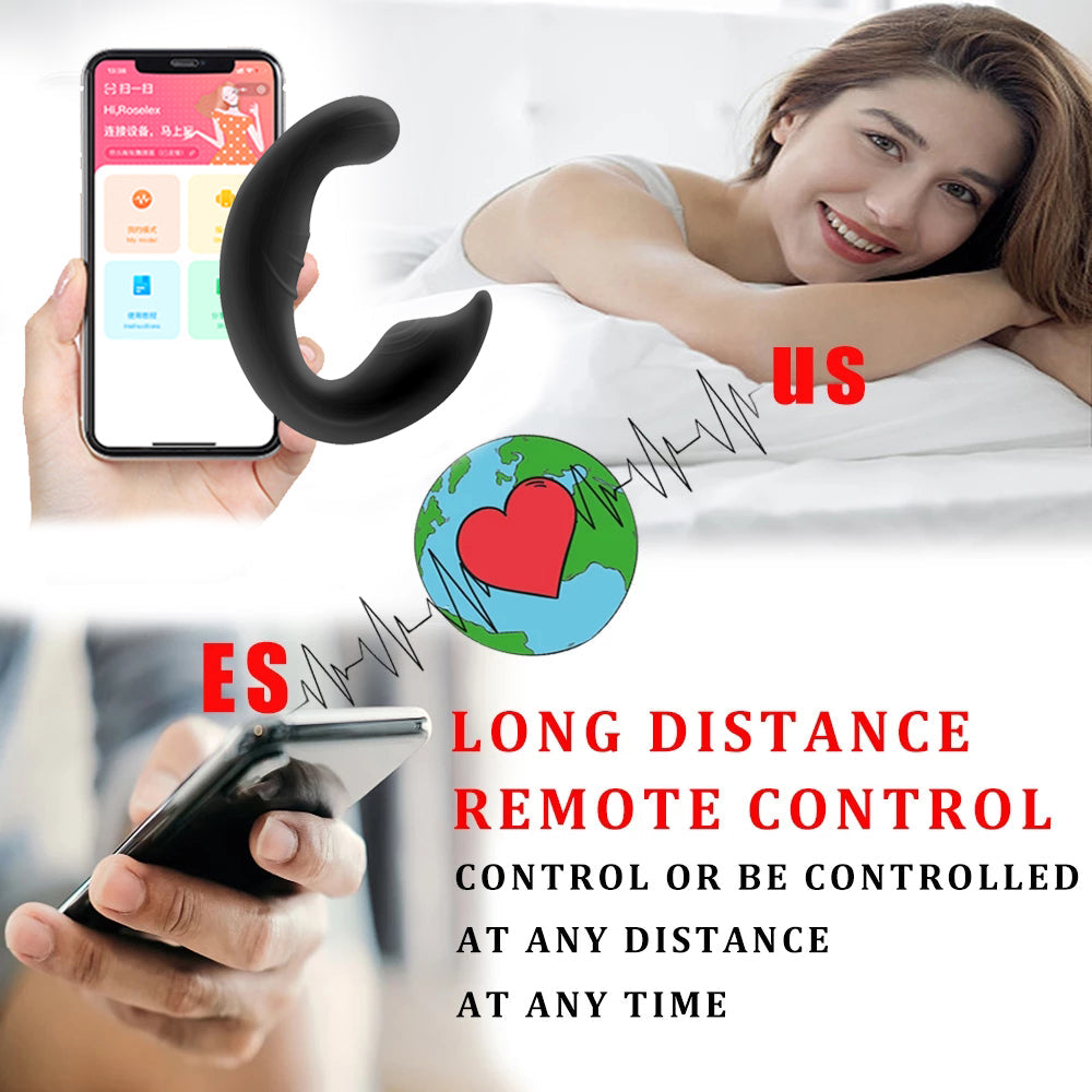 Prostate Massager App Remote Mobile Phone Remote Control Vestibular Artifact Strong Shock Button