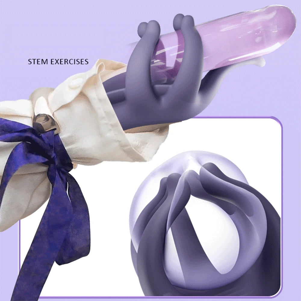 Tender Jade finger Penis Trainer Men's Ejaculation Delay Glans Exerciser